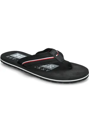 Tommy Hilfiger Corporate Hilfiger Beach Sandal Klipklapper Sandaler Black