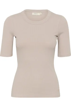 INWEAR Dagnaiw T-Shirt Tops T-shirts & Tops Short-sleeved Beige