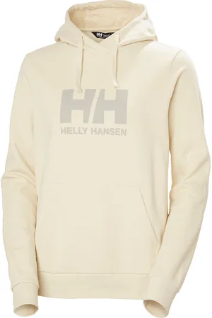 Helly Hansen W Hh Logo Hoodie 2.0 Sport Sweatshirts & Hoodies Hoodies Cream