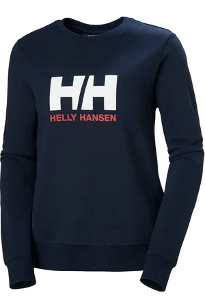 Helly Hansen W Hh Logo Crew Sweat 2.0 Sport Sweatshirts & Hoodies Sweatshirts Navy
