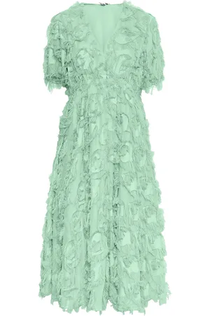 Y.A.S Pazylla 2/4 Midi Dress - Show Knælang Kjole Green