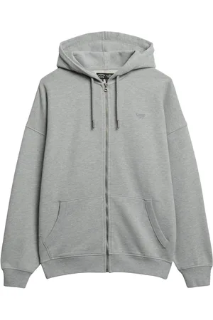 Superdry Studios Zip Hoodie Tops Sweatshirts & Hoodies Hoodies Grey