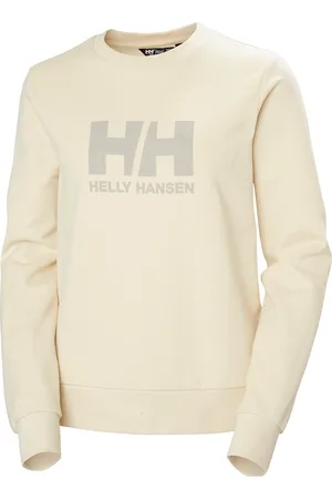 Helly Hansen W Hh Logo Crew Sweat 2.0 Sport Sweatshirts & Hoodies Sweatshirts Cream