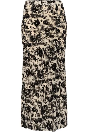 Gestuz Gzflora Skirt Skirts Knee-length & Midi Skirts Black