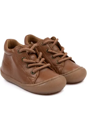 Pom Pom First™ Sport Lace Shoe Shoes Pre-walkers - Beginner Shoes Brown