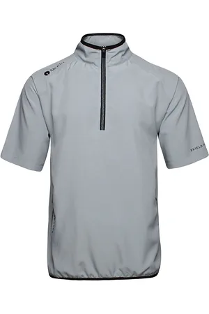 Backtee Mens 80 G Short Sleeve Packable Shield Sport Men Men Sports Clothes Sport Tops Sport T-Skjorte Grey