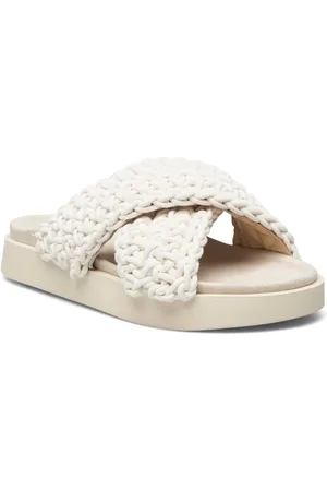 INUIKII Woven Flade Sandaler White