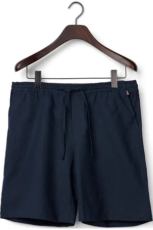 Lexington Casual Linen Blend Shorts Bottoms Shorts Linen Shorts Blue