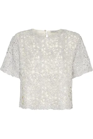 Karen by Simonsen Kbundina Top Tops Blouses Short-sleeved Silver