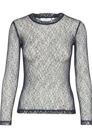 INWEAR Averyiw Blouse Tops Shirts Long-sleeved Navy