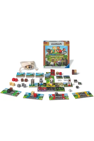 Ravensburger Minecraft Heroes - Save The Village Toys Puzzles And Games Games Board Games Multi/patterned