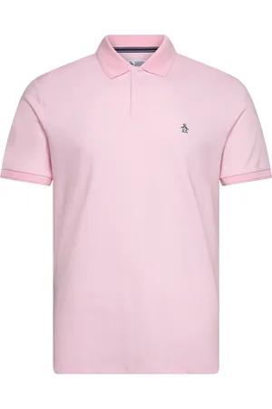 Original Penguin Daddy Tncl Piq Stick Tops Polos Short-sleeved Pink