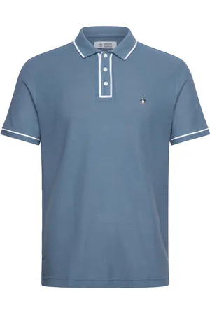Original Penguin Org Cttn Earl Mesh P Tops Polos Short-sleeved Blue