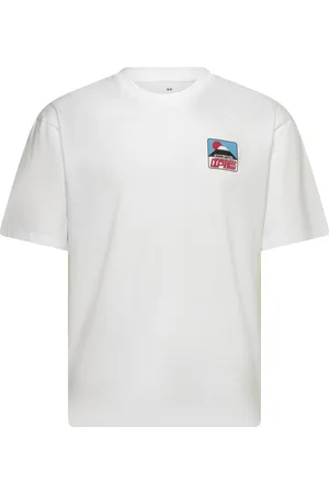 Edwin Sunset On Fuji San T-Shirt - White Tops T-Kortærmet Skjorte White
