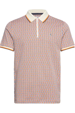 Original Penguin Ao Jqrd Tipped Geo P Tops Polos Short-sleeved Orange