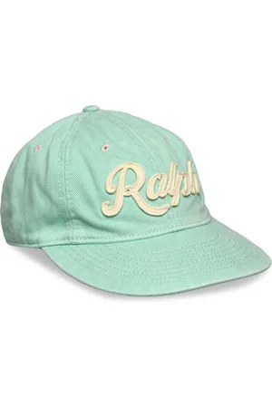 Ralph Lauren Appliquéd Twill Ball Cap Accessories Headwear Caps Green