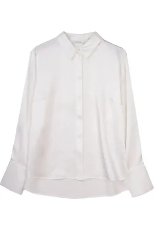 Ivo Nikkolo Silk Blouse, Paseta 1 Tops Blouses Long-sleeved White