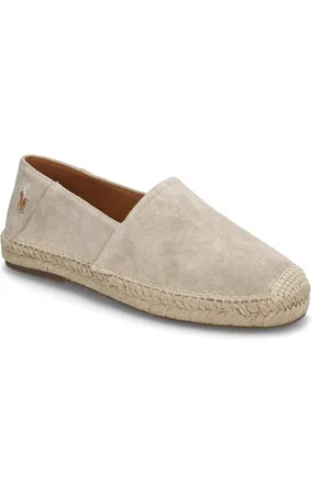 Ralph Lauren Cevio Suede Espadrille Designers Espadrilles Beige