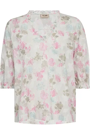 Mos Mosh Mmizaa Ewa Blouse Tops Blouses Short-sleeved White