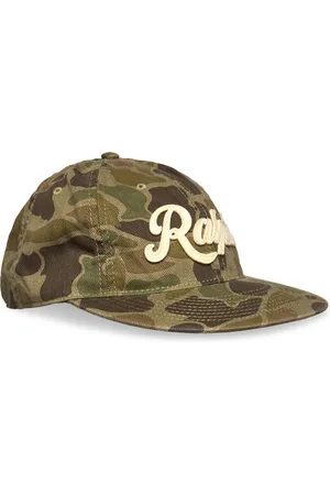 Ralph Lauren Camo Herringb Ball Cap Designers Headwear Caps Green
