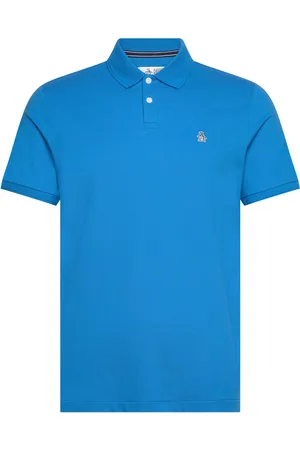 Original Penguin Daddy Tncl Piq Stick Tops Polos Short-sleeved Blue