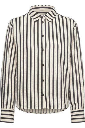 Lollys Laundry Bleekerll Shirt Ls Tops Shirts Long-sleeved Cream