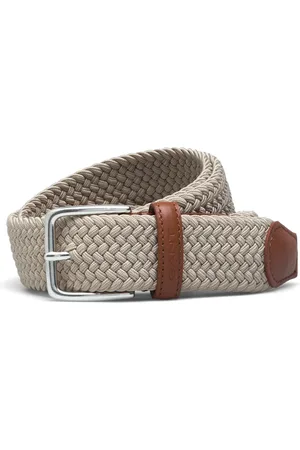 GANT Elastic Braided Belt Designers Belts Braided Belt Beige