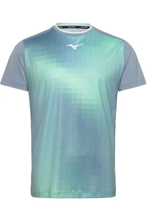 Mizuno Frontier Shadow Graphic Tee Sport Men Sports Clothes Sport Tops Sport T-Skjorte Blue