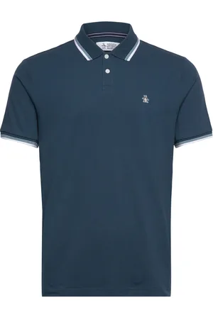 Original Penguin Tipped Polo Tncl Piq Tops Polos Short-sleeved Navy