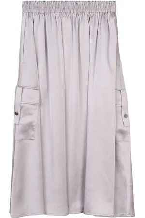 Ivo Nikkolo Woven Skirt, Sargo Skirts Knee-length & Midi Skirts Grey