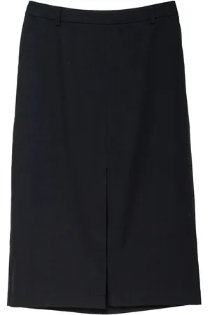 Ivo Nikkolo Linen-Blend Skirt, Said 1 Skirts Knee-length & Midi Skirts Black
