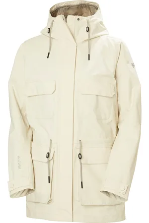 Helly Hansen W Escape Utility Raincoat Sport Women Sport Clothing Sport Outerwear Sport Rainwear Sport Raincoats Cream