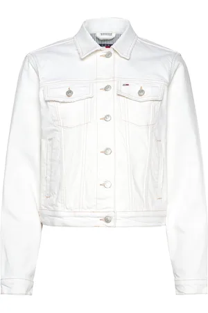 Tommy Hilfiger Classic Trucker Jacket Bi8194 Jakke Denimjakke White