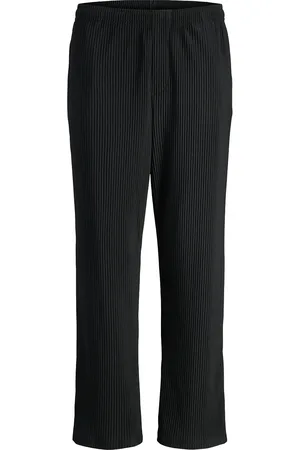 JACK & JONES Jpstkarl Interlude Plisse Sweat Pants Bottoms Sweatpants Black Jack & J S