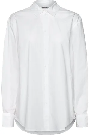 Weekday Basic Shirt Tops Shirts Long-sleeved White