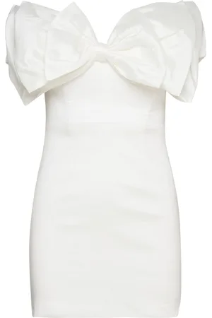 Bardot Mini Bow Dress Kort Kjole White