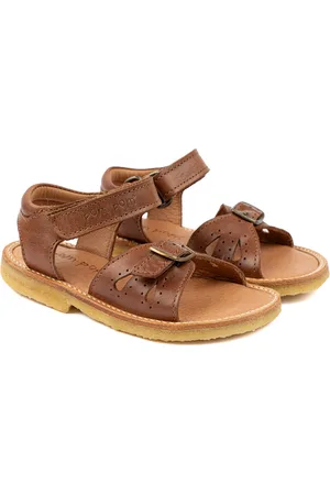 Pom Pom Classic Open Heel Sandal Shoes Summer Shoes Sandals Brown