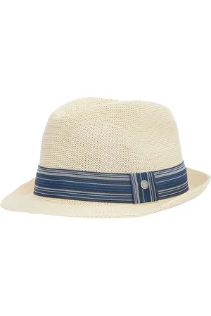 Barbour Belford Trilby Designers Headwear Hats Blue