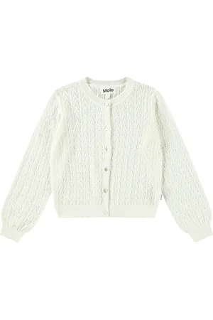 Molo Gillian Tops Knitwear Cardigans White