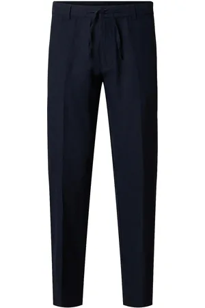 SELECTED Slh196-Straight Leroy Sun Pant Noos Bottoms Trousers Chinos Navy