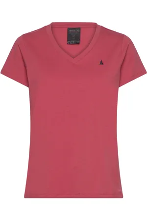 MUSTO W Original V Neck Ss Tee Sport Sport Clothing Sports Tops & T-shirts Sport T-Skjorte Pink