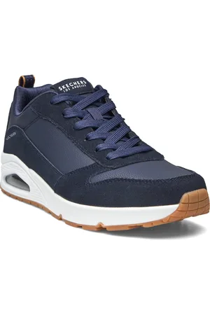 Skechers Mens Uno Stacre Low-top Sneakers Navy