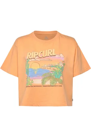 Rip Curl La Paloma Crop Tee Sport Women Sport Clothing Sports Tops & T-shirts Sport Crop Tops Sport Short-sleeved Crop Tops Orange