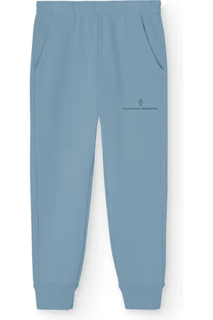 The Animals Observatory Draco Kid Sweatpants Blue Bottoms Sweatpants Blue