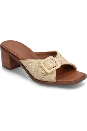 HUGO BOSS Charlize_Mule50_Rfbk Mules Slip-ins Beige