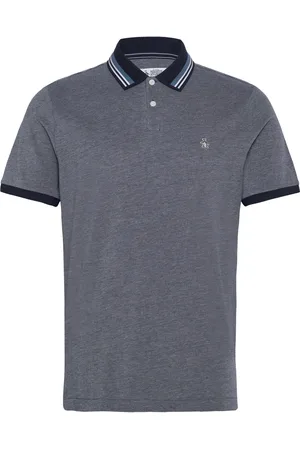 Original Penguin Birdseye Piq Polo Nv Tops Polos Short-sleeved Grey