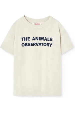 The Animals Observatory Orion Kid T-Shirt White Mouth Tops T-Kortærmet Skjorte White