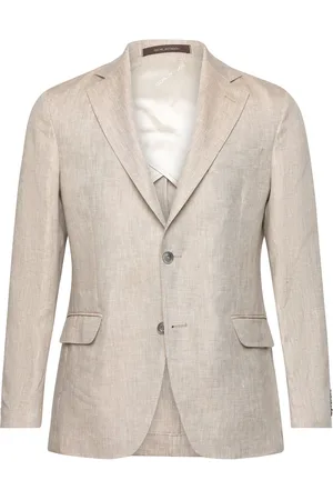 Oscar Jacobson Ferry Soft Blazer Designers Blazers Single Breasted Blazers Beige