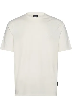 Lyle & Scott Panelled Neoprene T-Shirt Tops T-Kortærmet Skjorte White