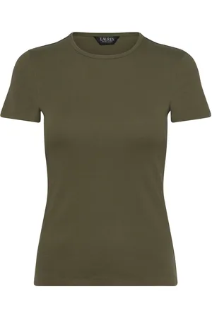 Ralph Lauren Stretch Cotton Tee Tops T-shirts & Tops Short-sleeved Green